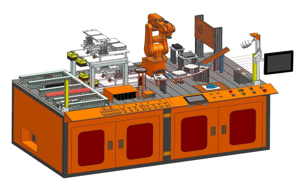中人ZRJQR-YW产业机器人操纵与运维实训平台(图1) 中人ZRJQR-YW产业机器人操纵与运维实训平台(图1)